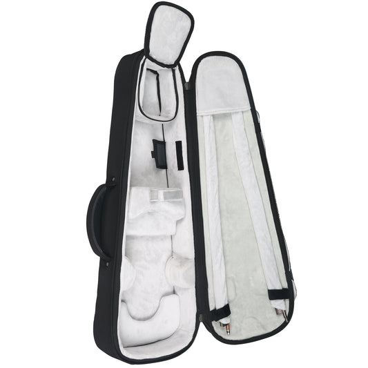 Music Area AA31 30mm Padded Weather-Proof Reinforced ABS Hard Shell Case for 4/4 Size Violin - AA31V44BLK