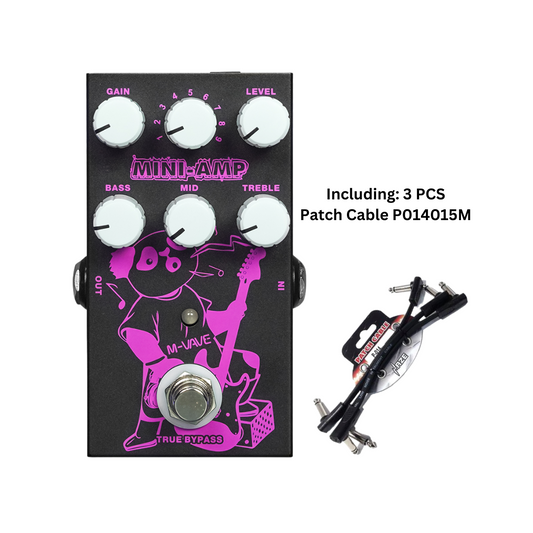 M-VAVE MINI-AMP Pre-amp Simulation Guitar Effect Pedal - MINIAMPP014015M