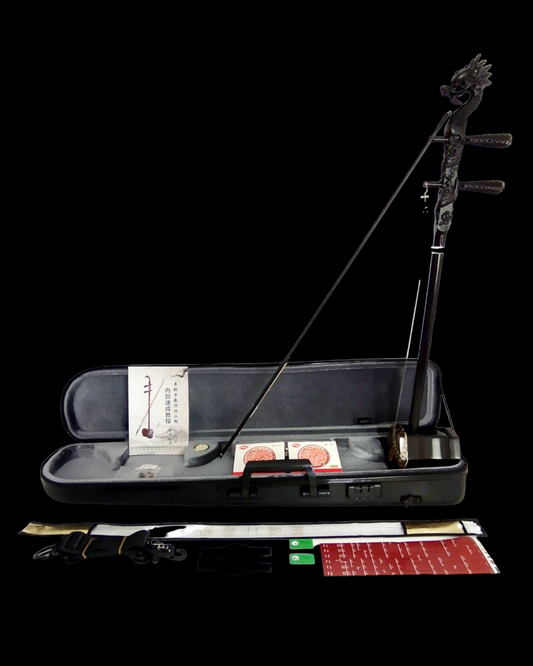 RWD850 Black Rosewood Dragon Chinees Erhu with Hardcase