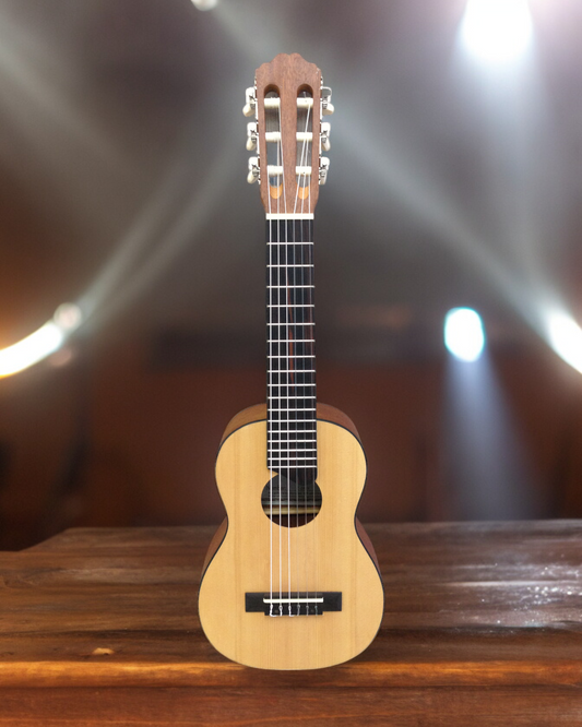 Caraya Solid Spruce Mahogany Nylon String Classical Guitarlele - Natural C28SN