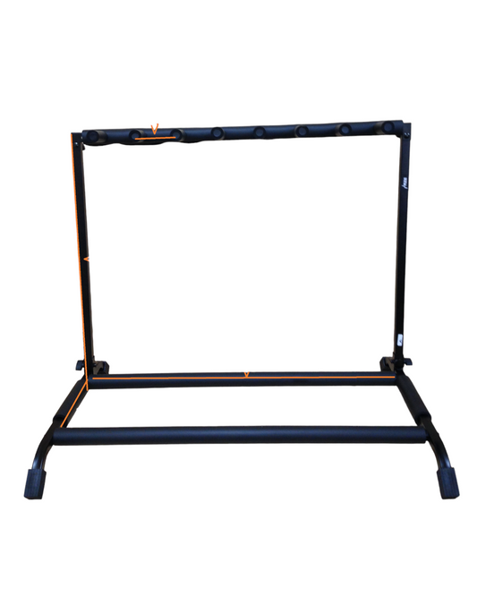 Haze GS0147 Metal 7-Guitar-Stand/Storage & Display Rack, Foldable