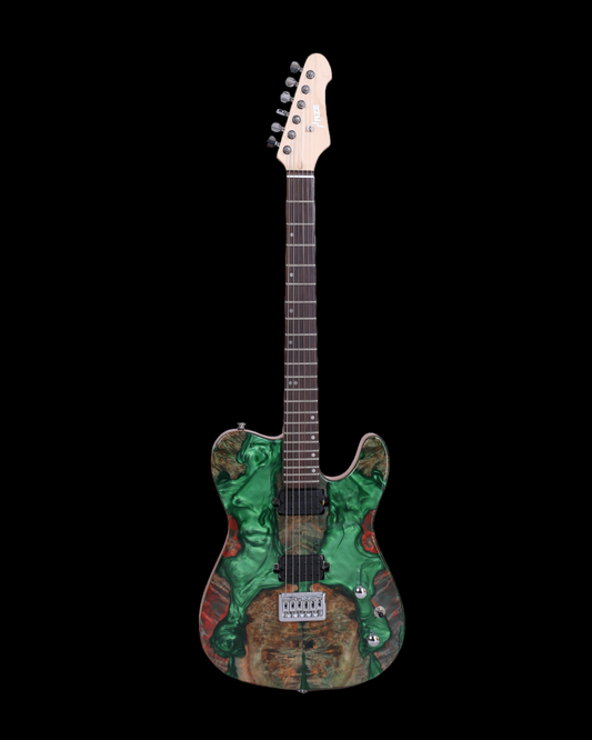 Haze Liquid Crystal HTL Electric Guitar - SH1910GN Green