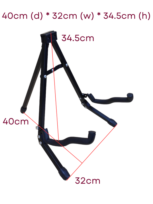 Haze HJGS8 Simple Collapsible Guitar Stand, Light-Weight