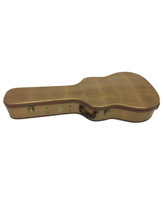 Haze Dreadnought Acoustic Guitar Hard Case with Lock - Gold HC020DB