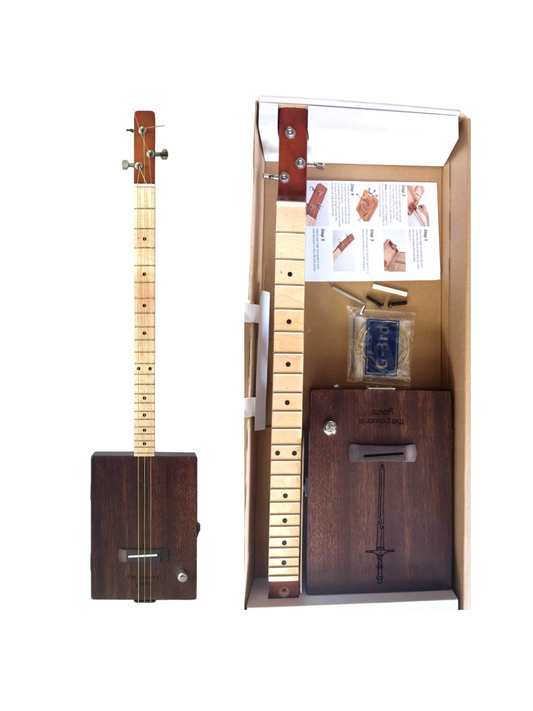 Haze "Power" Mahogany Cigar Box Guitar DIY Kit (HX52)