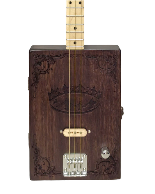 Haze "Royal" Mahogany Cigar Box Guitar DIY Kit (HX58) with a slide