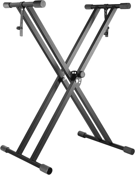 Professional Height Adjustable Folding X Type Double-Braced Keyboard Stand KBX3