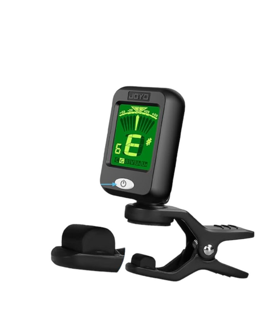 JOYO Clip on Tuner Digital Electronic Tuner for Guitar, Bass, Ukulele, Violin, Mandolin, Banjo Acoustics Calibration Tuner (JT-09)