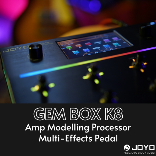Joyo GEMBOX K8 Guitar Amp Modeller Multi-Effects Processor w/ Built-In USB-C Audio Interface & Expression Pedal (GEMBOXK8)