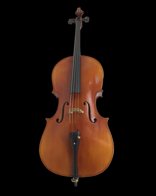 Symphony SJCE04 4/4 Solid wood handmade cello outfit, ebony fittings
