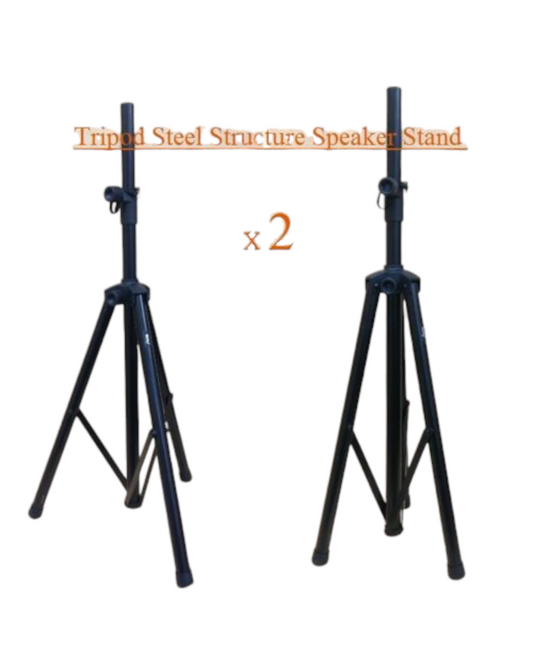 Haze SSPACK002 2 of DJ Speaker Tripod Stand, Height Adjustable