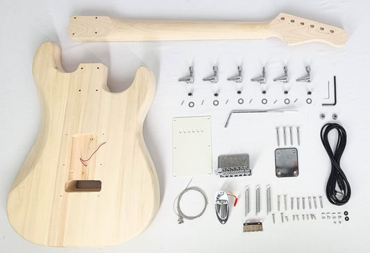 Left-Hand Haze HSST1910MFLDIY Left-Handed Solid Basswood Electric Guitar, No-Soldering