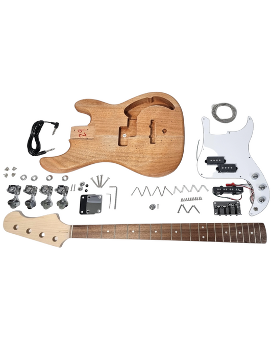 Solid Mahogany body and Bolt-On Maple neck bass guitar DIY - B303DIY
