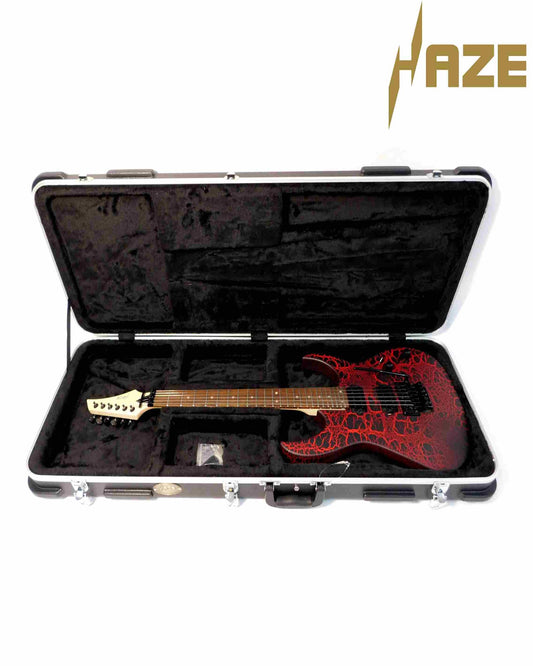 Haze Premium Electric Guitar Hard Case with Rounded Corners - Black HCBEF20ABS