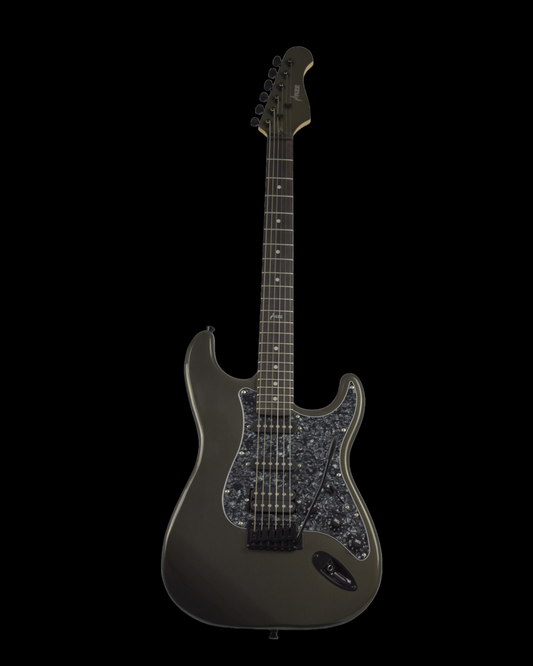 Haze Solid Maple Neck SSH Tremolo HST Electric Guitar - Black E211
