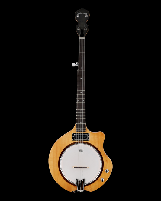 Pre-Order Now, Arriving Early September: Caraya Acoustic-Electric 5-String Mountain Banjo with Double Coordinator Rods and Humbucker Pickups (BJ60)