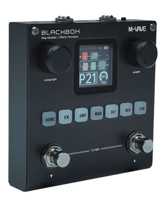M-Vave BLACKBOX Guitar / Bass Amp Modeller Multi-Effects Processor Rechargeable (BLACKBOX)