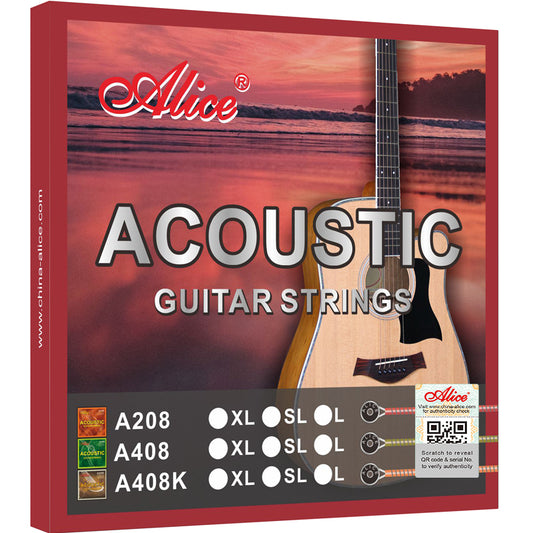 Alice A408KL Acoustic Guitar Strings Light Stainless Steel Anti-rust