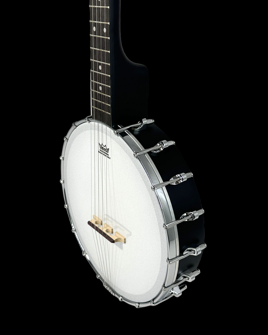 Caraya 5-String Open-Back Traveller Banjo - Black BJ30