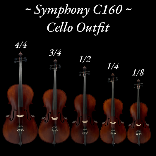 Symphony C160 Premium Cello Outfit : Superior Craftsmanship and Exceptional Sound
