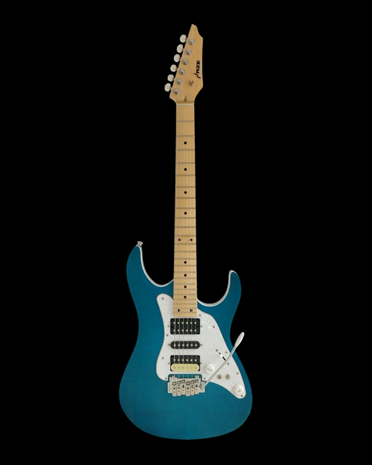 Haze Coil Tap Wilkinson Tremolo Locking Tuners HRG Electric Guitar - Teal FORRESTANGEL