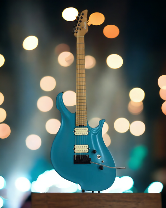 KOLOSS GT4MBL Blue Aluminum Body Roasted Maple Neck Electric Guitar