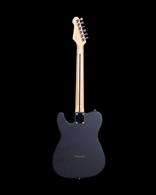 Haze Rose Thorn Engraved Mahogany Body HTL Electric Guitar - Natural TL19710