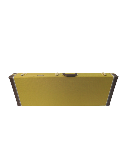 Haze Deluxe Electric Guitar Hard Case - Yellow Tweed HPAG19040STBY
