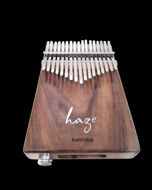 Haze HSH01EA 17-Key Solid Acacia Kalimba w/Pickup