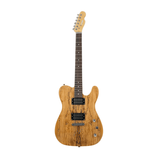 Haze Spalted Maple HH Humbuckers Maple Neck HTL Electric Guitar - Natural HSTL19210
