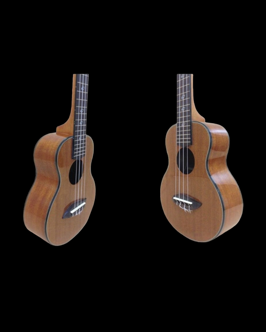 Leaf Mahogany Body Rosewood Fingerboard 19-Fret Concert Ukulele - Natural L100