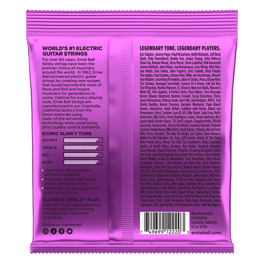 Ernie Ball Power Slinky Nickel Wound Electric Guitar Strings 11-48 Gauge | P02220