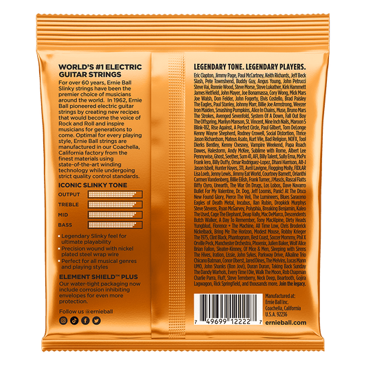 Ernie Ball Hybrid Slinky Nickel Wound Electric Guitar Strings 9-46 Gauge | P02222