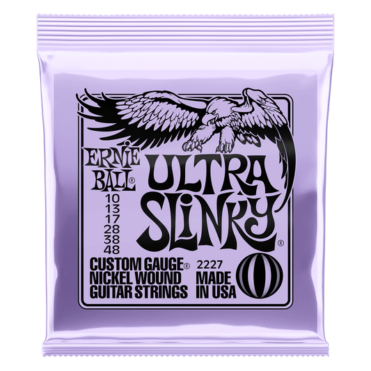 Ernie Ball Ultra Slinky Nickel Wound Electric Guitar Strings 10-48 Gauge | P02227