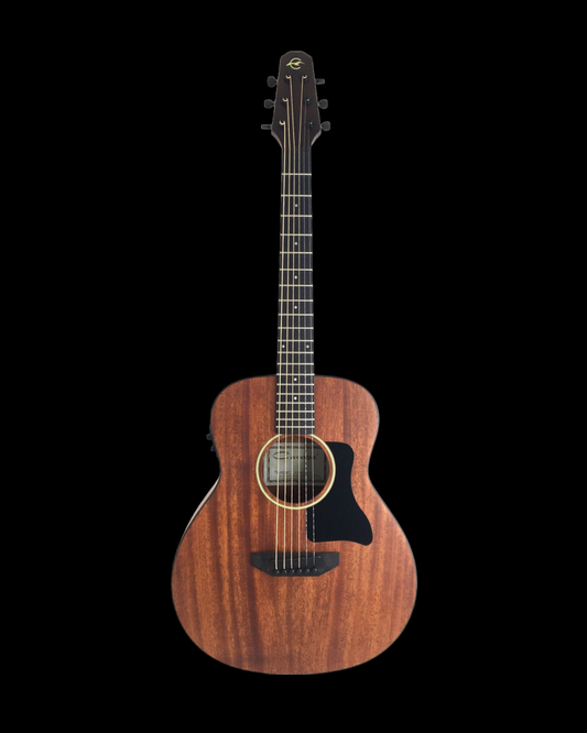 Caraya P304111EQ  Mahogany Built-In Pickups/Tuner Acoustic Guitar - Natural