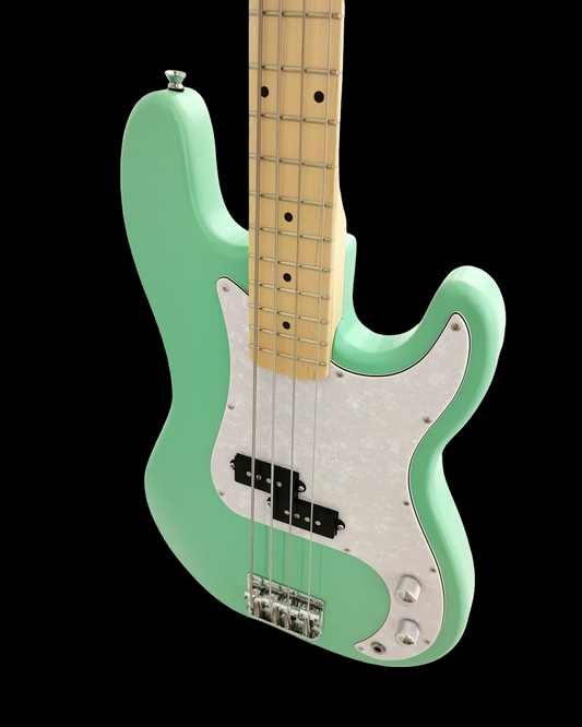 Haze Basswood Seafoam Green Electric Bass Guitar - Surf Green PB172GN