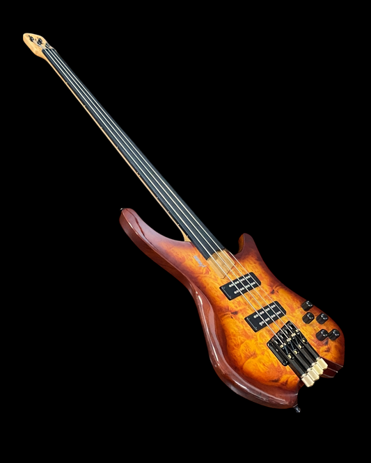 Haze HHLB4 Headless & Fretless Electric Bass: Precision, Style, and Innovation