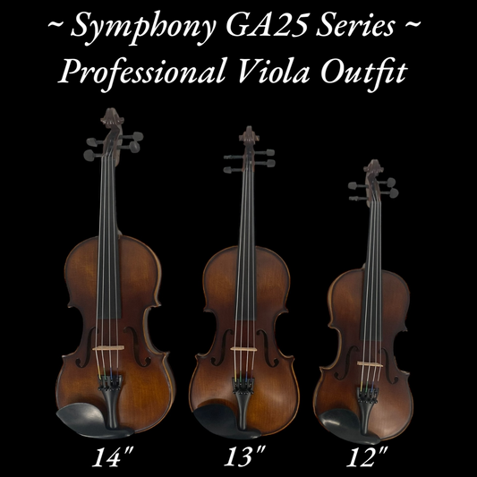 Symphony "Professional Series 15" ,14", 13", and 12" Viola Outfits - GA25