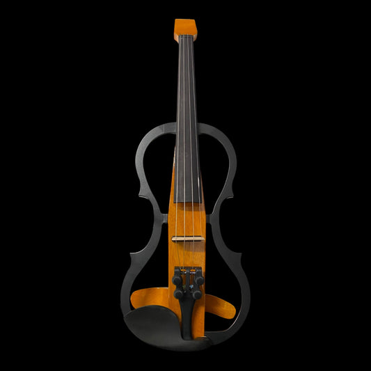 Pre-Order Symphony Multifunctional Lightweight Catalpa ABS Headless Electric Violin Outfit - Gloss Woodgrain - EVHL01N