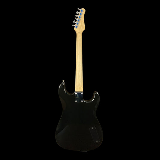 Haze HST Series Left-Handed Electric Guitar - Gloss Transparent Black (HST01BKLH)