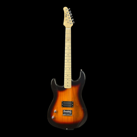 Haze HST Series 3/4 & 4/4 Size Left-Handed Electric Guitar - Gloss 3-Tone Sunburst (HST01SB34LH / HST01SBLH)