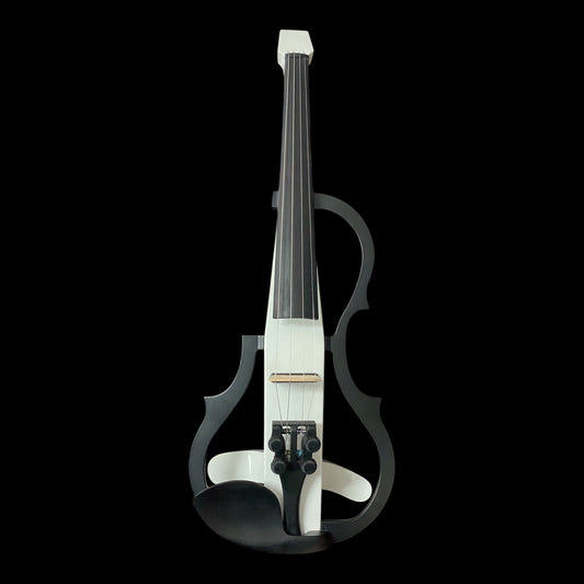 Pre-Order Symphony Multifunctional Lightweight Catalpa ABS Headless Electric Violin Outfit - Gloss White - EVHL01WH