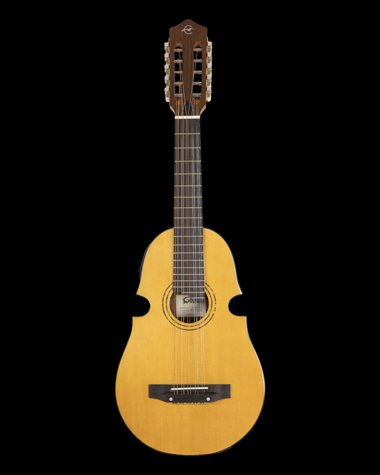 Caraya 10-String Latin-American Solid Spruce Acoustic-Electric Cuatro Guitar with Belcat Tuner and EQ (C4800NT)