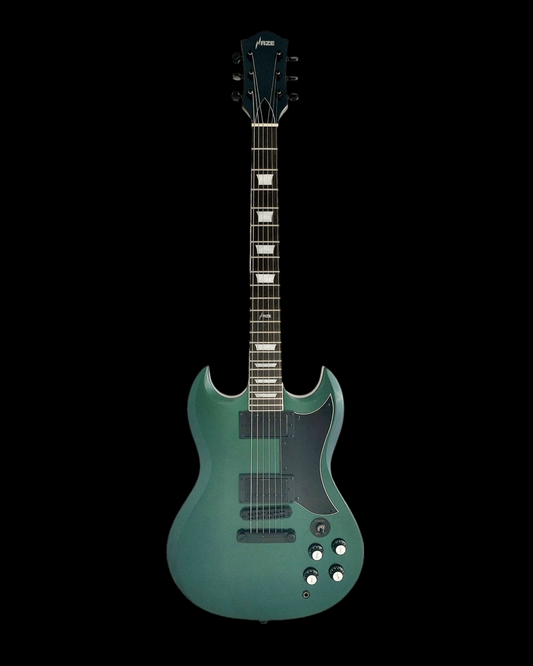 Haze Chameleon HH Double-Cut HSG Electric Guitar - Chameleon SEG275V