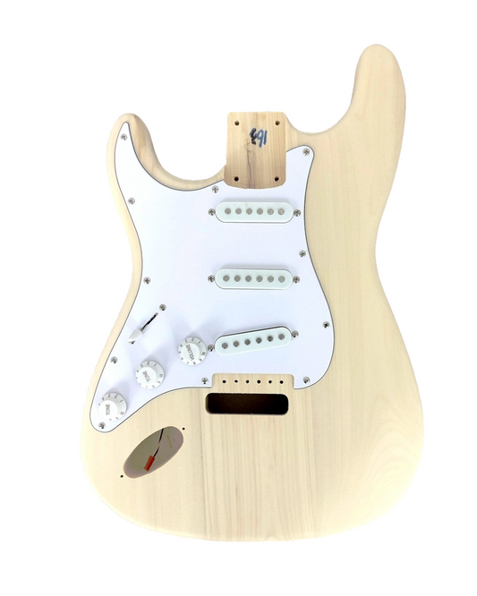 Haze ST10DIYLH Left-Handed Solid Basswood Electric Guitar, No-Soldering
