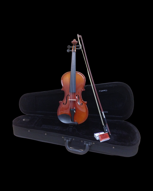 Kapok V005 Violin Outfit with Case, Chin Rest, Bow, Rosin & Fine Tuners - 1/4