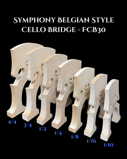 Symphony Belgian Style Cello Bridge (FCB30)