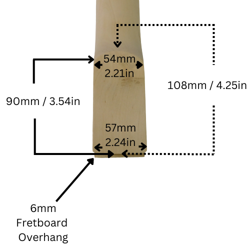 Haze HSTL19120GN1B Electric Guitar Neck