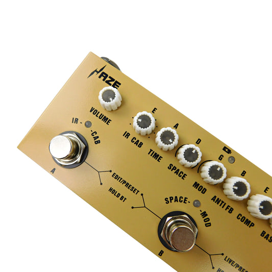 Haze Cube BABY Rechargeable Multi Effects Pedal for Acoustic Guitar Recording Audio Interface Function Cuvave Pedal