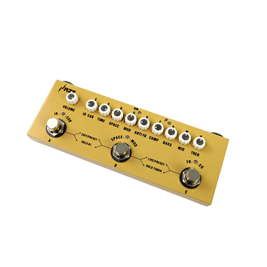 Haze Cube BABY Rechargeable Multi Effects Pedal for Acoustic Guitar Recording Audio Interface Function Cuvave Pedal